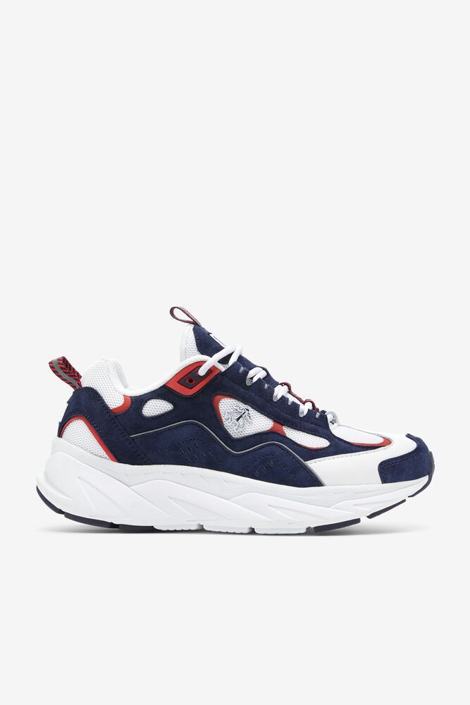 Fila Trigate X Brooks Brothers Trainers White/Navy - Womens - 58492FHRX